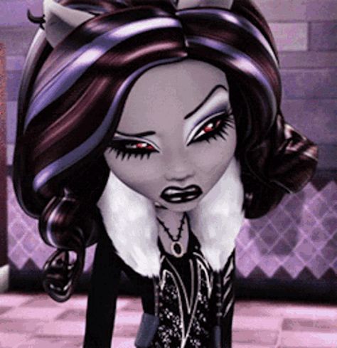 Monster High, Gif, Makeup, Hair, Black, Make Up