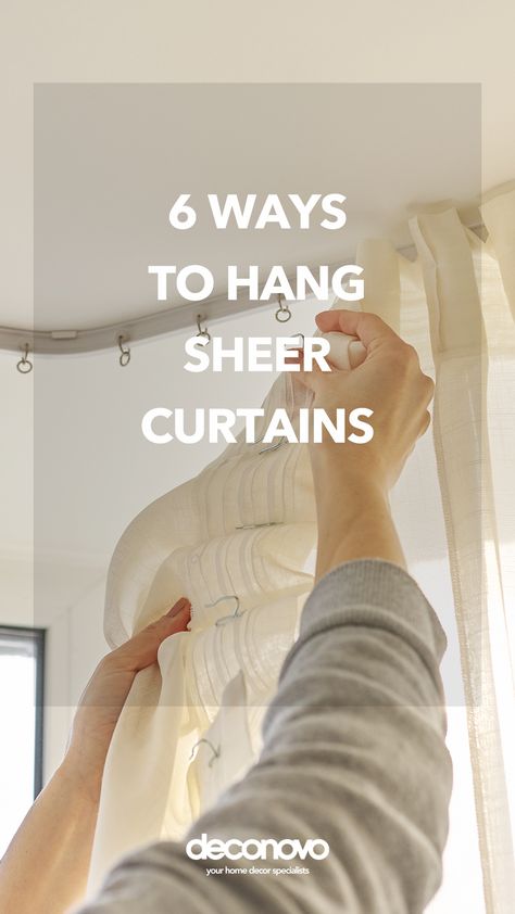 Sheer curtains are an elegant addition to any room, providing a soft and delicate touch while allowing natural light to filter in. Hanging long sheer curtains properly is crucial to achieving the desired look and functionality. This blog will explore various ways to hang sheer curtains, the importance of doing it right, and tips for a seamless installation process. Long Sheer Curtains, Sheer Curtains, Natural Light, Decor Ideas, Filter, Curtains, Home Decor, Home Décor