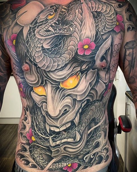 Japanese Tattoo Japanese Full Back Tattoo Design, Torso Tattoos, Snake Tattoo Design, Full Back Tattoos, Wolf Tattoo Design, Wolf Tattoo, Snake Tattoo, Japanese Tattoo, Back Tattoo