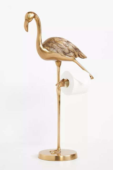 Animal Toilet Paper Holder, Standing Toilet Paper Holder, Flamingo Stuff, Backyard Escape, Southern Colonial, Girl Cave, Inside House, Modern Desert, Water Closet