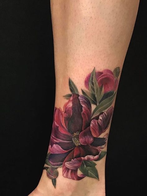 Colored Flower Tattoos, Flower Cover Up Tattoos, Realistic Flower Tattoo, Poppy Flower Tattoo, Mandala Hand Tattoos, Mastectomy Tattoo, Marvel Tattoos, Cat Tattoos, Hand Tattoos For Women