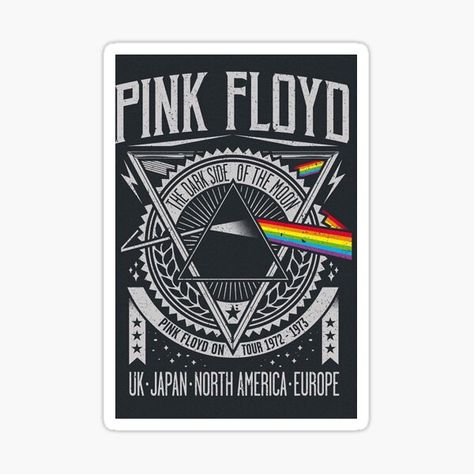 Pink Floyd Images, Stickers Rock, Rock Band Posters, Halloween Memes, Alien Tattoo, Band Stickers, Pink Floyd Dark Side, Only Aesthetic, Tour Poster