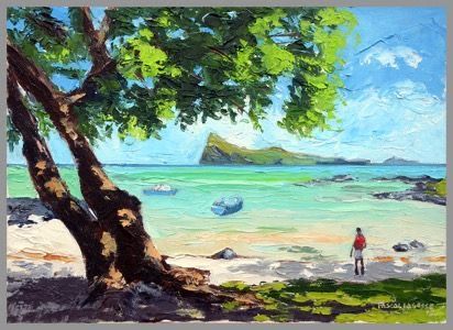 Mauritius Painting, Painting 2023, Countryside Landscape, Coastal Painting, Leaf Drawing, Drawing Pencil, Art Courses, Impressionist Art, Menorca