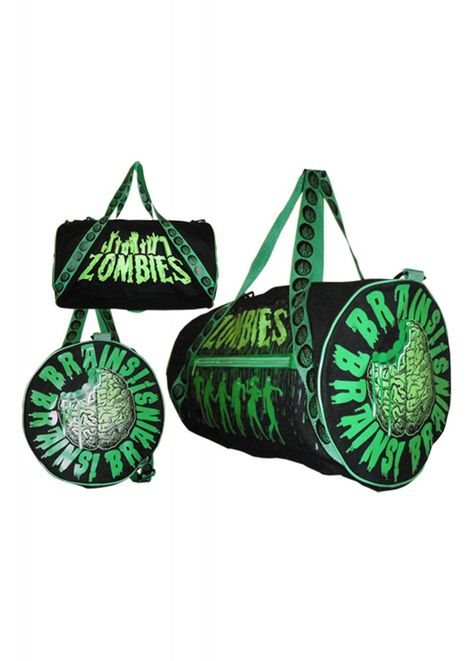 Kreepsville 666 Zombie Barrel Bag | Attitude Clothing Kreepsville 666, Horror Punk, Attitude Clothing, Barrel Bag, Body Glitter, Psychobilly, Cute Bag, Punk Fashion, Gothic Fashion