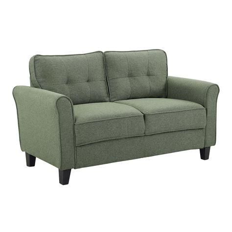 Gray Loveseat, Grey Loveseat, Tufted Loveseat, Premium Sofa, Upholstered Fabric, Living Room Furniture Sofas, Loveseat Sofa, World Market, Performance Fabric