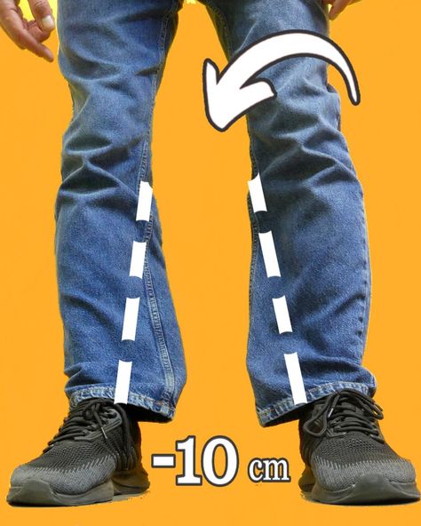 How to shorten and narrow jeans nicely and correctly. Sewing Tips and Tricks | jeans, sewing | How to shorten and narrow jeans nicely and correctly. Sewing Tips and Tricks | By MomCut - Deutschland | Facebook How To Narrow Jeans, Jeans Sewing, Expensive Decor, Sewing Jeans, Sewing Tips And Tricks, Sewing Shorts, Wide Jeans, Hipster Fashion, Tapered Jeans