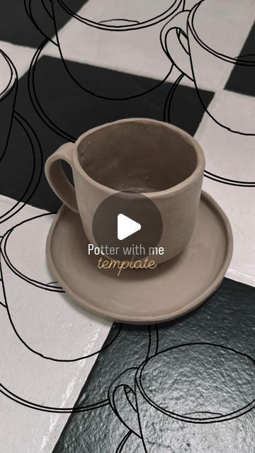 2,789 likes, 38 comments - pottery.by.denise on June 7, 2024: "Potter with me ☕️ - mug with saucer Template time, you can find it via the link in my bio (only until 28.06.2024)💃🏽💃🏽 Have fun recreating it 💃🏽🫶🏼 #pottery #handbuild #handcrafted #clay #ceramics #french #mug #saucer #template #potterwithme #free". Pottery Mug Templates Free Printable, Pottery Mug Template, Mug Shapes Pottery, Ceramic Templates, Pottery Templates, Mug Template, Hand Built Pottery, Clay Mugs, Pottery Cups