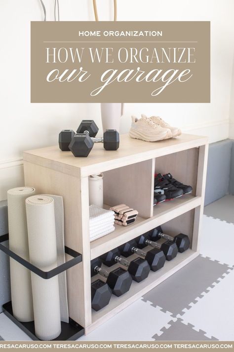 Garage Organization Ideas, Workout Room Home, Basement Gym, Gym Room At Home, Gym At Home, Home Gym Decor, Home Gym Design, Gym Room, Gym Decor