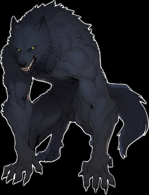 Werewolf Monster Art, Modern Werewolf Character Design, Skyrim Werewolf Art, Big Wolf Art, Wolf With Antlers, Werewolf Human Form, Werewolf Rpg, Werewolf Oc Art, Lycan Art