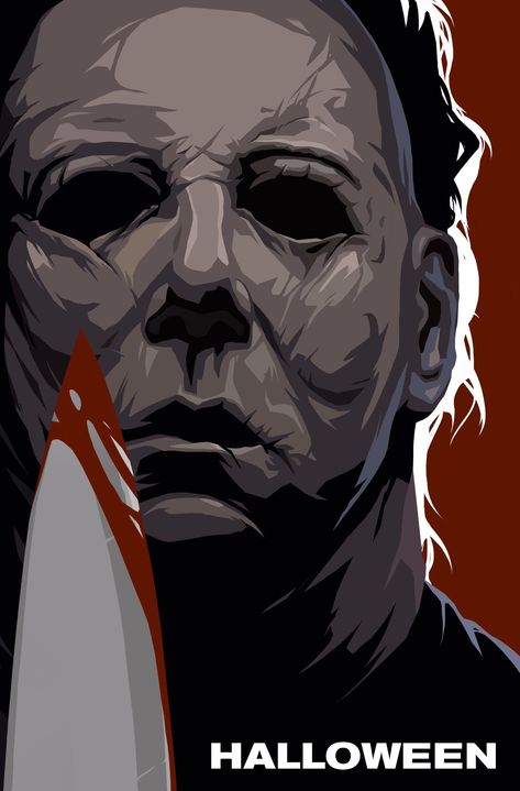 Michael Michael Myers Artwork, Halloween Michael Myers Art, Michael Myers Pumpkin, Horror Wallpapers Hd, Halloween Universal, Michael Myers Art, Artwork Portfolio, Slasher Movies, Horror Movie Icons