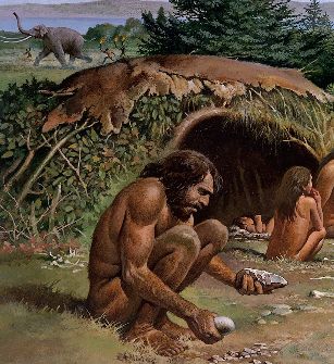 भारतीय इतिहास, Evolution Art, Paleolithic Era, Prehistoric Man, Human Evolution, Early Humans, Prehistoric World, Prehistoric Art, Extinct Animals