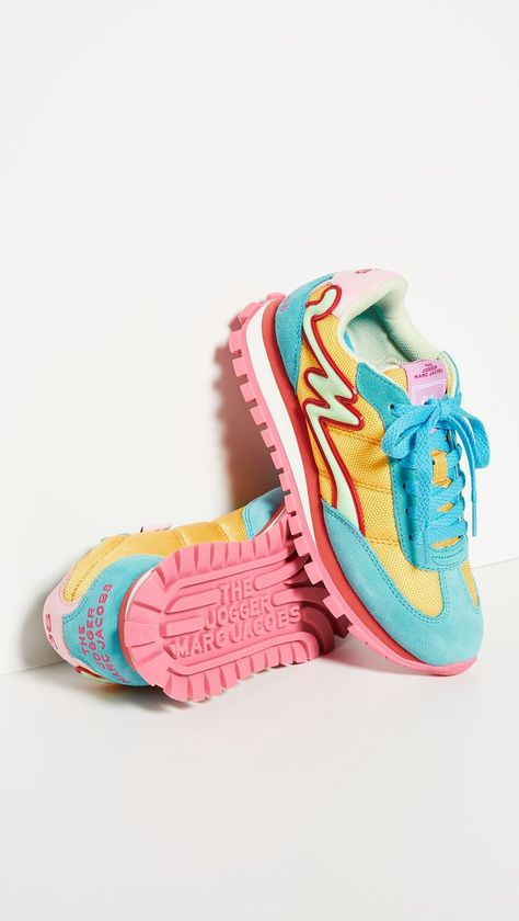 Marc Jacobs The Multi Color Joggers Marc Jacobs Sneakers, Marc Jacobs Shoes, Script Logo, Athletic Fashion, Fashion Flats, Casual Sneakers, Accessories Design, Sneakers Fashion, Fashion Inspiration