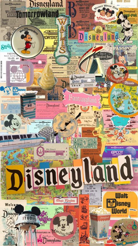 ✨ #disney #aesthetic #collage #vintage #retro #disneyworld #disneyland #collageart #art #wallpaper #fyp #love Disneyland Castle, Retro Disney, Wallpaper Disney, Disney Background, Disney Iphone, Cute Disney Pictures, Disney Collage, Disney Posters, Disney Phone Wallpaper