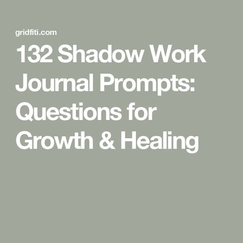 132 Shadow Work Journal Prompts: Questions for Growth & Healing Growth Prompts, Life Categories, Journal Prompts For Healing, Prompts For Healing, Self Alignment, Shadow Work Prompts, Shadow Work Journal Prompts, Work Journal Prompts, New Bullet Journal