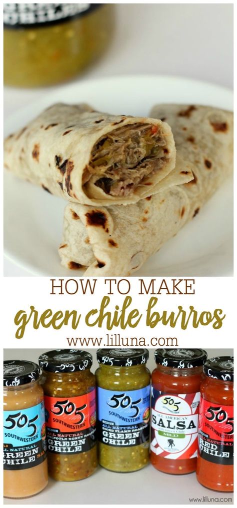 505 Green Chili Recipes Crock Pot, Green Chili Pork Burritos Crock Pot, Green Chili Burritos Crock Pot, 505 Hatch Green Chile Recipes, Green Chili Beef Burritos, 505 Green Chili Sauce Recipes, 505 Green Chili Recipes, Red Cheese Enchiladas, Green Chile Burritos