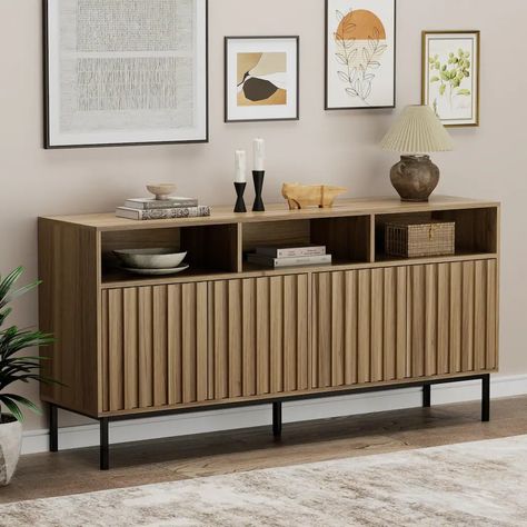 Accent Cabinets - Bed Bath & Beyond Buffet Coffee Bar, Server Table, Mid Century Bed, Coffee Bar Cabinet, Wide Sideboard, Kitchen Buffet, Mid Century Sideboard, Coffee Bar Home, Apartment Style