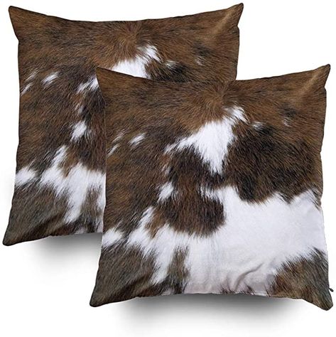 Hide Pillows, Animal Print Throw Pillows, Winter Throw Pillows, Cowhide Pillows, Camper Decor, Garden Pillows, Leather Pillow, Accent Throw Pillows, Cotton Pillow Cases