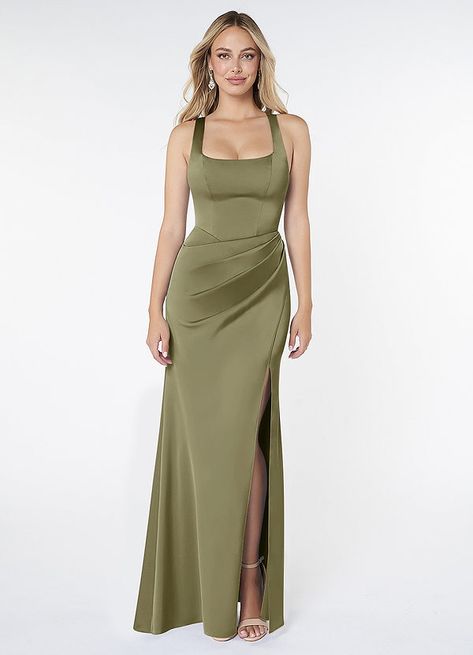 AZAZIE MERO - Bridesmaid Dresses Square Neckline Bridesmaid Dress, Juniper Green Bridesmaid Dresses, Juniper Bridesmaid Dresses, Olive Bridesmaid Dress, Olive Bridesmaid Dresses, Christmas Princess, Plus Size Bridal Dresses, Neutral Dresses, Bridesmaid Dresses Azazie