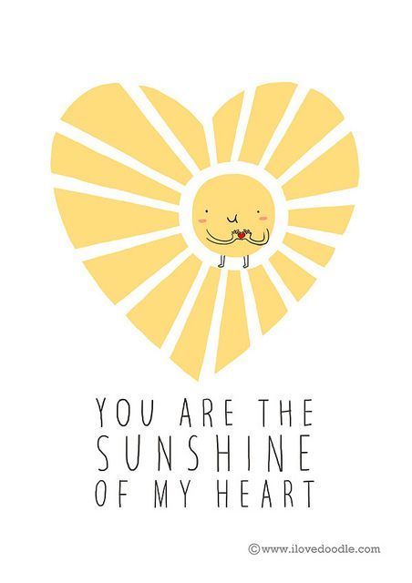 Cute Puns, Love Doodles, Sun Art, You Are My Sunshine, Cute Illustration, My Sunshine, The Sunshine, Cute Quotes, San Valentino