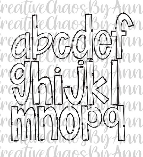 Doodle Art Letters Alphabet, Doodle Lettering Alphabet Fonts, Doodle Letters Alphabet, Handlettering Fonts, Cute Fonts Alphabet, Hand Drawn Alphabet, Fun Lettering, Calligraphy Quotes Doodles, Silhouette Fonts