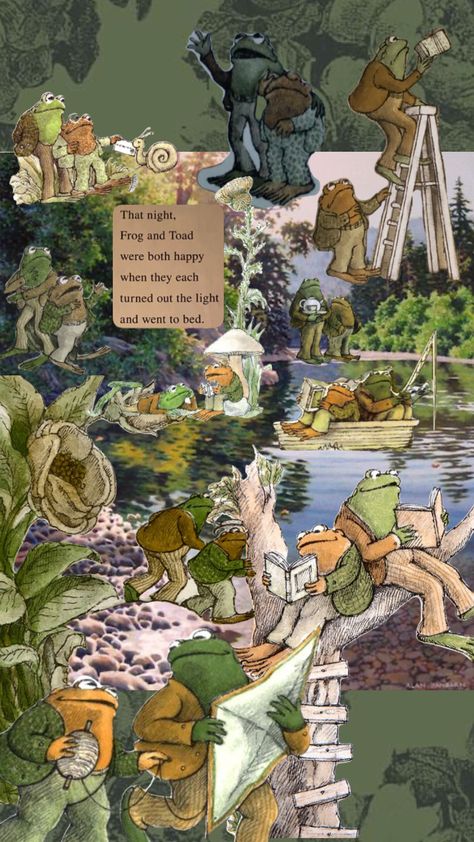 #frogandtoad Frog And Toad Lockscreen, Frog And Toad Wallpaper, Toad Wallpaper, Frog And Toad Aesthetic, Breathtaking Wallpapers, Jj Core, Sheldon The Tiny Dinosaur, Cottagecore Wallpaper, Frog Wallpaper