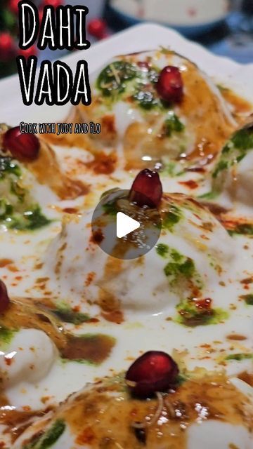 37K views · 1.2K likes | Cook with Judy & Flo on Instagram: "Dahi Vada
Ingredients:
For Vada
1 Cup Urad Dal
2tbsp Water or less to grind to fine paste
2 Green Chillies
1 inch Ginger
Salt as per taste
1tsp Cumin Seeds
Oil to Fry

For Soaking vadas
Warm Water
1/2tsp Salt
1/4tsp Hing

For Green Chutney
1 Handful of Coriander leaves
1/2 handful of Mint Leaves
Salt as per taste
2 green chillies
1tbsp Sugar
1/4tsp Black Salt

Grind all to fine paste.

For curd mixture:
400g Curd
1/3 cup sugar
1/3 cup milk
 
Imli chutney recipe available on Youtube and Instagram

Other Ingredients:
Cumin powder
Red chilli powder
Pomegranate seeds
Nylon sev

Method:
1. Wash 2 - 3 times and soak urad dal for 4 hrs.
2. Add to grinding jar along with 2 chillies and make fine paste.
3. Remove in a big bowl or parat so Imli Chutney Recipes, Dahi Vada Recipe, Dahi Vada, Urad Dal, Red Chilli Powder, Chutney Recipe, Green Chutney, Black Salt, Cumin Seeds