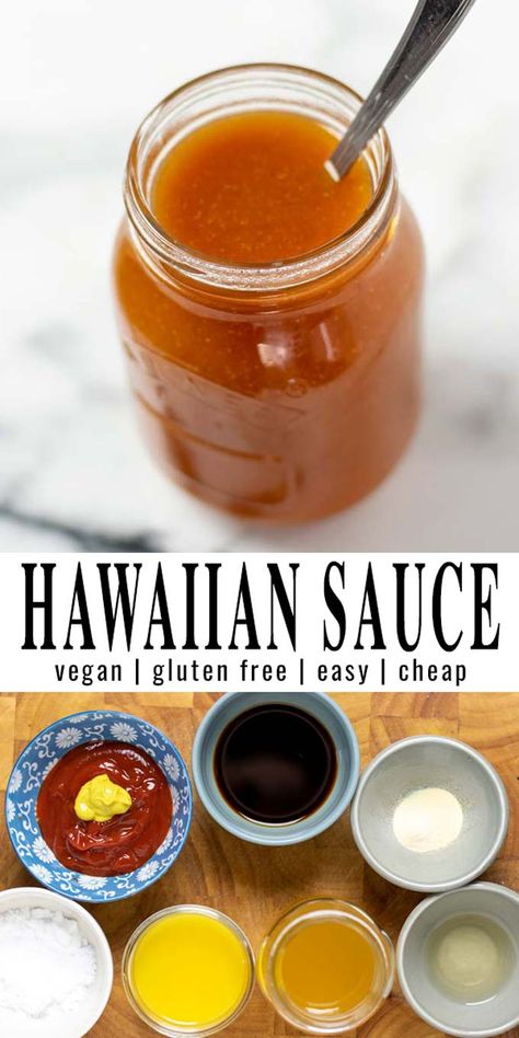 Hawaiian Sauce, Pineapple Sauce, Homemade Sauce Recipes, Marinade Sauce, Gravy Sauce, Sweet And Sour Sauce, Homemade Gluten Free, Hawaiian Food, Healthy Dinner Recipes Chicken