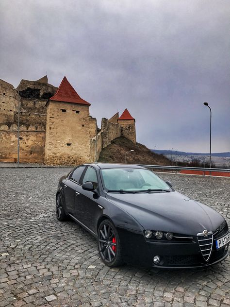 #alfaromeo #159 #black Interior Car Aesthetic, Car Aesthetic Night, Car Aesthetic Interior, Alfa 159, Cars Modified, Car Dream, Fantasy Cars, Alfa Romeo Stelvio, Alfa Romeo 156