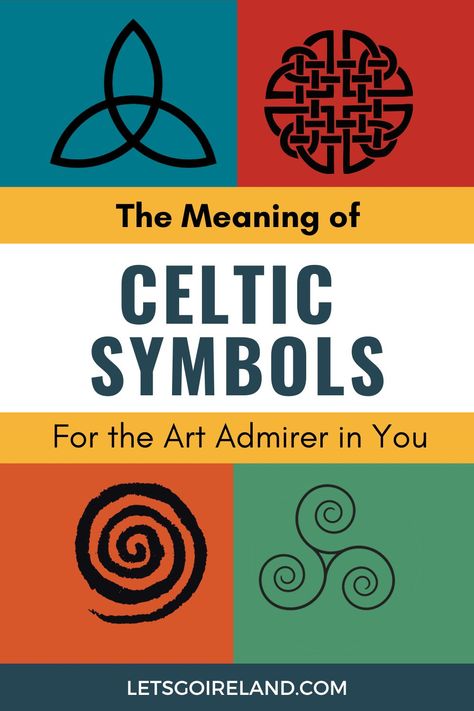 Four Celtic Symbols including the Trinity Knot, Dara Knot, Spiral, and Triskele. The Text intives the reader to discover the Meaning of Celtic Symbols. This is a must of art lovers. Irish Celtic Symbols, Celtic Symbols And Meanings, Celtic Tattoo Symbols, Celtic Knot Tattoo, Celtic Myth, Ancient Ireland, Irish Symbols, Tree Of Life Symbol, Celtic Spiral