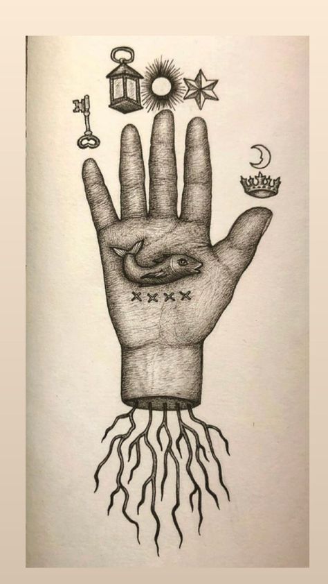 Palmistry Hand, Patchwork Inspiration, Esoteric Art, Graffiti Style Art, Small Tattoo Designs, Dark Tattoo, Tarot Art, Graffiti Styles, Anime Tattoos