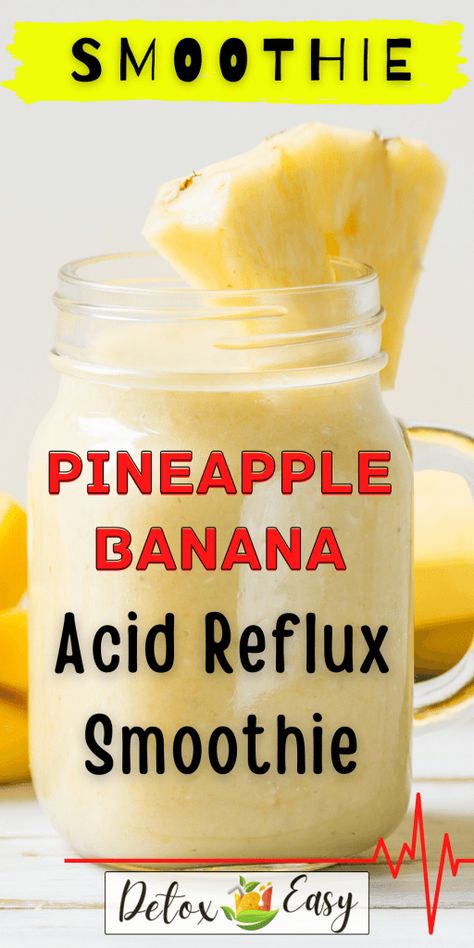 If your body feels like it’s on fire, this Pineapple Banana Acid Reflux Smoothie is what you are looking for. It’s quick and easy and works!Do you suffer acid reflux? It is a condition that affects so many but hold onto your hats, relief is in sight!We recently tried this Pineapple Banana Acid Reflux Smoothie and found that it had a cooling and calming effect on the system.As a result, we started digging deep to find out the reason for this. Whilst Pineapple is an acidic fruit, it is renowned Acid Reflux Smoothie Recipes, Smoothie With Pineapple, Acid Reflux Smoothie, Reflux Friendly Recipes, Acid Reflux Friendly Recipes, Healthy Eating Smoothies, Acid Reflex, Reflux Recipes, Burn Belly Fat Drinks