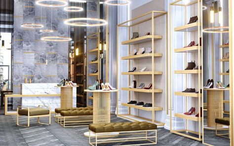 Shoe Store Design, Uk Design, Interior Design London, Retail Interior Design, Store Design Boutique, Shop Sign Design, Decor Studio, Showroom Interior Design, Boutique Decor