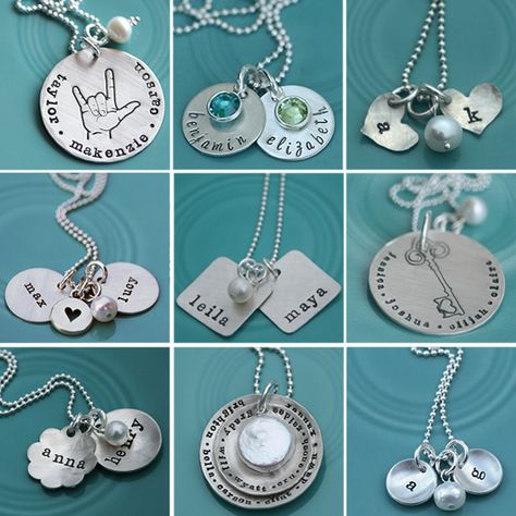 Stamped Jewelry Ideas, Metal Stamping Projects, Vintage Pearl Jewelry, Handstamped Jewelry, Stamping Jewelry, Washer Jewelry, Pastel Bracelet, Jewelry Giveaway, Silver Jewelry Cleaner