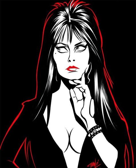 Elvira Art, Elvira Costume, Elvira Movies, Cassandra Peterson, Elvira Mistress Of The Dark, Dark Spirit, Horror Icons, Classic Monsters, Creature Feature