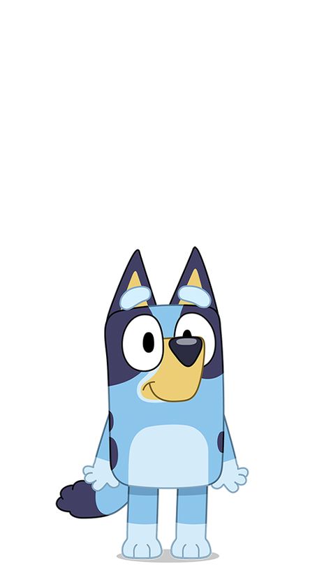 Bluey - Characters | Bluey Official Website Bluey Characters German Shepherd, Bluey Cartoon Characters, Bluey Aesthetic Cartoon, Bluey Images Printable, Bluey Cut Outs, Bluey Character Cutouts, Bluey Painting Ideas, Bluey Illustration, Bluey Nails Cartoon