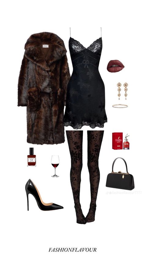 Bombshell Style Outfits, Russian Mob Wife Outfit, Mafia Aesthetics Women Clothes, Casual Femme Fatale Outfits, Femme Fatale Outfit Classy, Mafia Wife Aesthetic Outfits, Mafia Outfits Female, Mafia Wife Outfit, Female Fatale Outfit