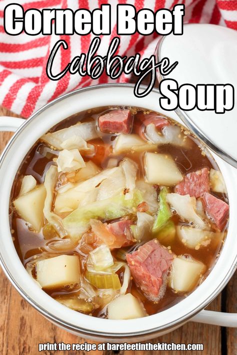 Cornbeef Cabbage Soup, Smoked Corn Beef And Cabbage, Corned Beef And Cabbage Soup, Corned Beef Soup, Beef And Cabbage Soup, Corn Beef And Cabbage Soup, Cabbage Potato Soup, Smoked Corned Beef, Corned Beef Hash Recipe