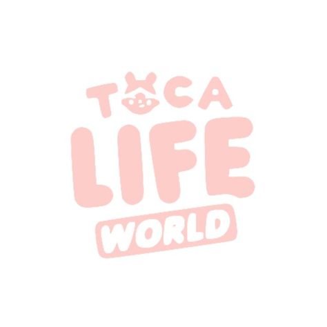 iOS Toca Life World app icon/app cover | pink and white Pink Toca Boca Logo, Toca Boca Logo Aesthetic Pink, Toca Asthetic, Toca Boca Logo Aesthetic, Home Screens Aesthetic, Iphone Item, Heart App, Pink Wallpaper Ipad, Kawaii App