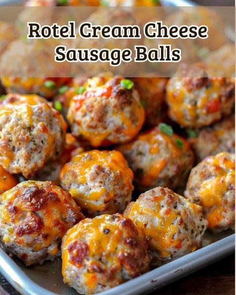 Rotel Cream Cheese Sausage Balls Recipe – Tnextrecipes Rotel Cream Cheese Sausage Balls, Cheese Sausage Balls, Cream Cheese Sausage, Sausage Cheese Balls, Cream Cheese Sausage Balls, Sausage Balls Recipe, Cream Cheese Ball, Sausage Meatballs, Hot Sausage