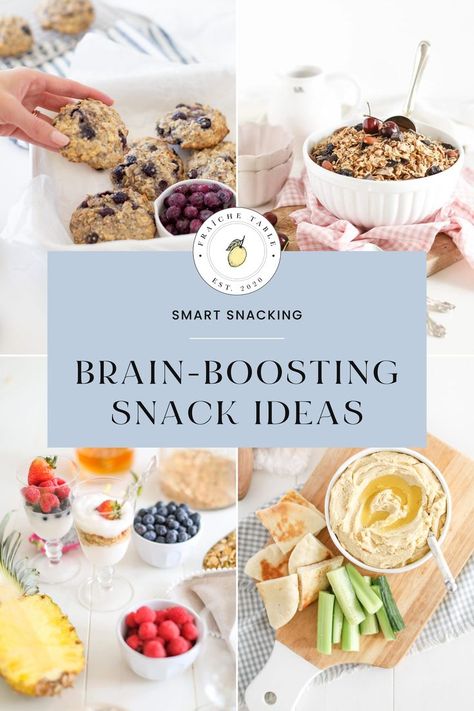 10 brain boosting healthy snack ideas to help your body and brain to its best work Brain Power Foods, Dr Amen Brain Healthy Food, Brain Healthy Recipes, Brain Meals, Brain Food Recipes, Brain Food Snacks, Best Food For Toddlers, Brain Recovery, Brain Recipes