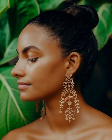 @wedreamincolour shared a photo on Instagram: “Our Jardiniere earrings. Now 30% off (along with all regular priced styles) for a limited time with the code STILLSUMMER.…” • Sep 3, 2020 at 3:16am UTC Product Placement Photography, Blooming Vines, Stylish Jewelry Accessories, Dressy Earrings, Long Statement Earrings, Run The Jewels, Style Savvy, Nature Inspired Design, Black Jewelry