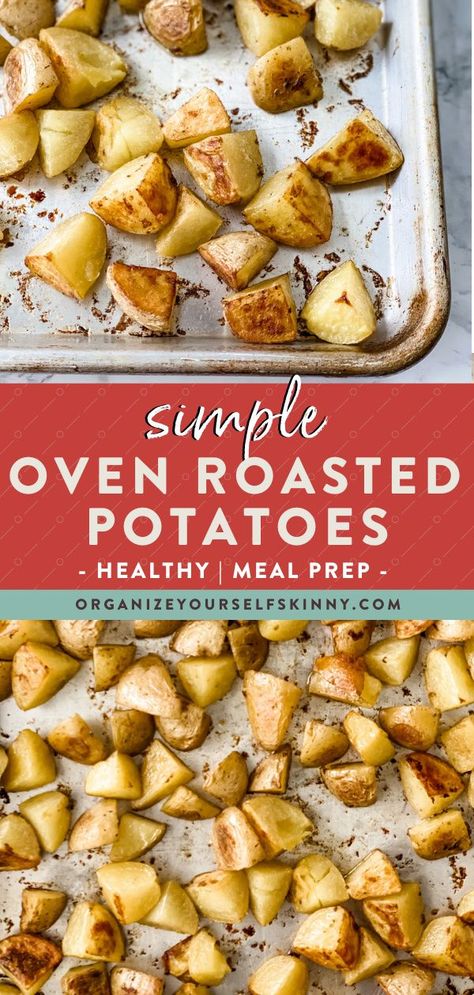 Roasted Potatoes Meal Prep, Healthy Roasted Potatoes In Oven, Healthy Meal Prep Potatoes, Healthy Potato Meal Prep, Healthy Meal Prep With Potatoes, Potato Meal Prep Recipes, Beginner Healthy Recipes, Meal Prep With Potatoes, Healthy Potato Recipes Clean Eating