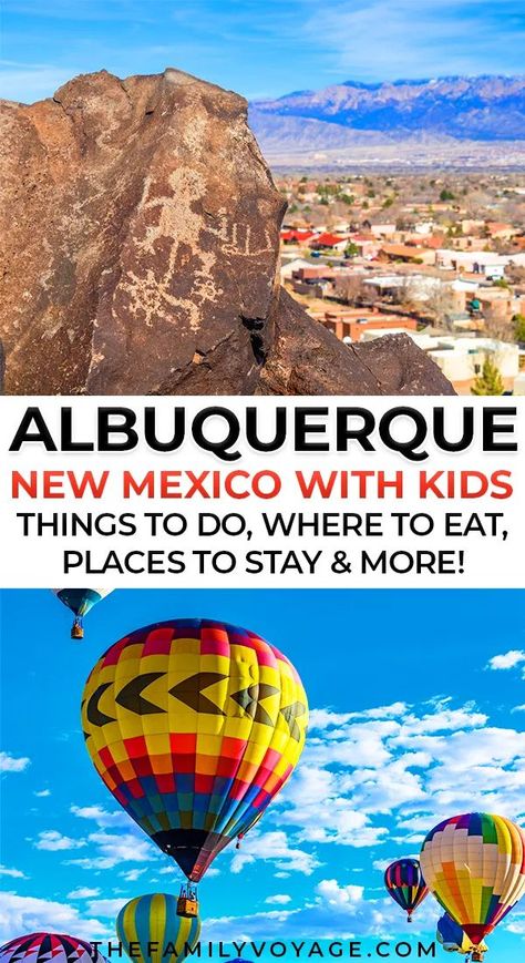 Check out the best things to do in Albuquerque with kids! You won't want to miss these awesome New Mexico travel tips, include where to stay in Albuquerque and the best places to eat in Albuquerque. #familytravel #travelwithkids #albuquerque #abq #newmexico #usa #travel #usatravel New Mexico Travel, Mexico With Kids, Usa Destinations, Kids Things To Do, Family Vacay, Destination Ideas, Things To Do With Kids, Albuquerque New Mexico, Family Travel Destinations