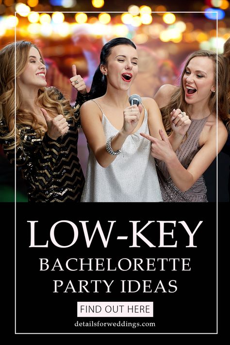 These bachelorette parties are more relaxed, intimate gatherings prioritizing quality time and meaningful experiences over wild and extravagant celebrations. Here are some ideas great low-key bachelorette party ideas: Cheap Bachelorette Party Ideas, Low Key Bachelorette Party, Cheap Bachelorette Party, Wild Bachelorette Party, Bachelorette Parties, Perfect Party, Quality Time, Low Key, Maid Of Honor