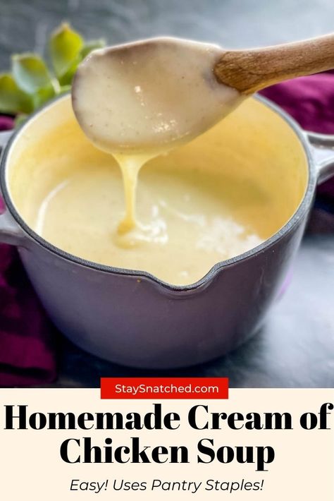 Diy Condensed Cream Of Chicken Soup, Recipe For Homemade Cream Of Chicken Soup, Homemade Condensed Soup, How To Can Cream Of Chicken Soup, How To Make Cream Of Celery Soup, How To Make Homemade Cream Of Chicken, Cream Of Chicken Soup Mix Homemade, Recipe Cream Of Chicken Soup, Best Cream Of Chicken Soup