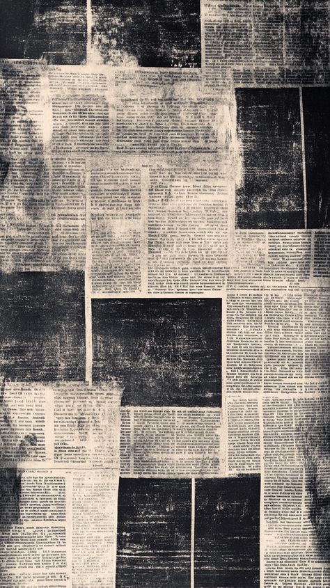 📰✨ Dive into the charm of vintage vibes with our flat black and white newspaper textures! Perfect for adding a touch of nostalgia to your projects. Create stunning visuals that tell a story and captivate your audience. Explore the beauty of simplicity and elegance. 🌟📜 #VintageStyle #BlackAndWhite #TextureDesign #Nostalgia #CreativeInspiration... Black Newspaper Background, Newsprint Design, Newspaper Typography, Black And White Newspaper, Newspaper Textures, Newspaper Aesthetic, Newspaper Wallpaper, Black And White Collage, White Newspaper