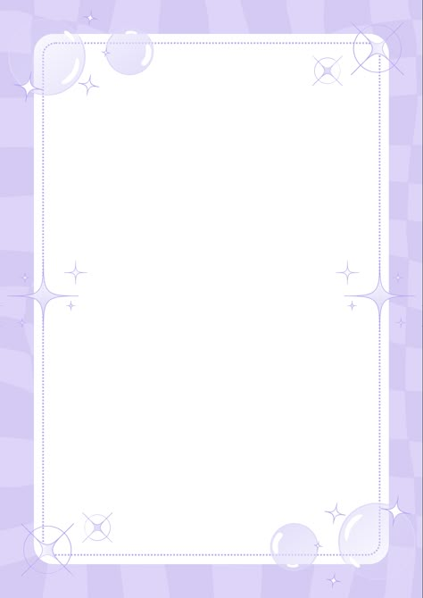 Purple Border Design Aesthetic, Frame Border Design Aesthetic Pastel, Purple Frame Border, Paper Border Design Aesthetic, Page Borders Design Aesthetic, Checkered Paper, Writing Paper Template, Light Purple Background, Butterfly Art Drawing