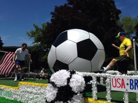 Image result for soccer float ideas for parade Hoco Floats, Sports Vbs, Parade Float Ideas, Homecoming Floats, Booster Club, 4th Of July Parade, Soccer Stuff, Parade Float, Soccer Ball