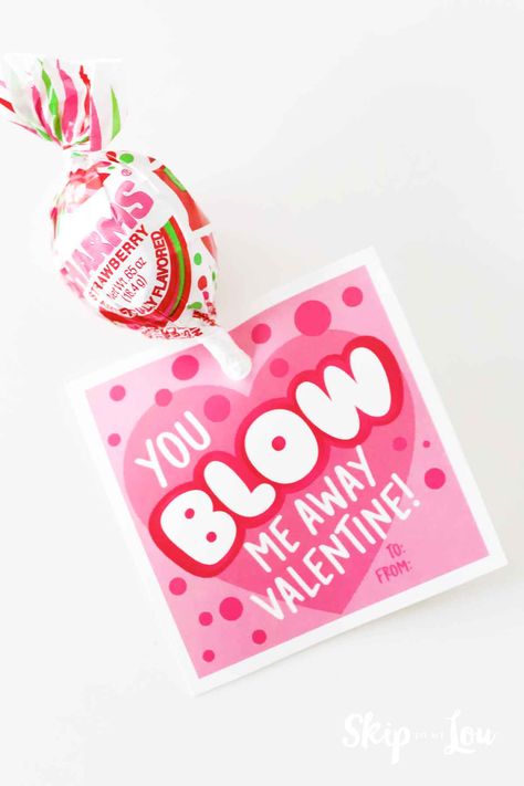 Blow Pop Valentine Blow Pop, Valentine Printables, Blow Pops, Skip To My Lou, Classroom Valentines, Diy Craft Tutorials, Valentine Candy, Classroom Valentine, Free Valentine