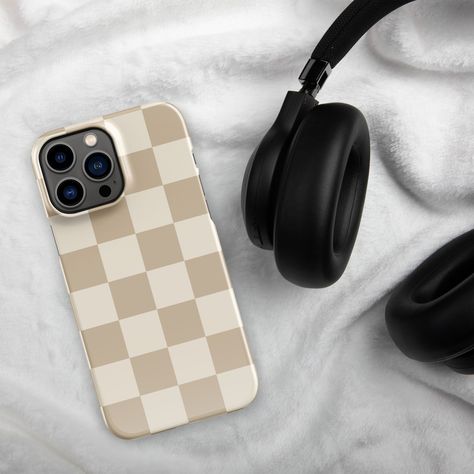 Upgrade your phone game with the ultimate chic accessory – our beige checkered phone case. It's the perfect blend of timeless and trendy. 😉 #checkerboard #beige #phonecase #phoneaccessories #ootdfashion #iphoneonly #trendy #iphone15 #galactiguard Checkered Phone Case, Case Ideas, Phone Games, Chic Accessories, Ootd Fashion, Phone Accessories, Phone Case, Phone Cases, Iphone